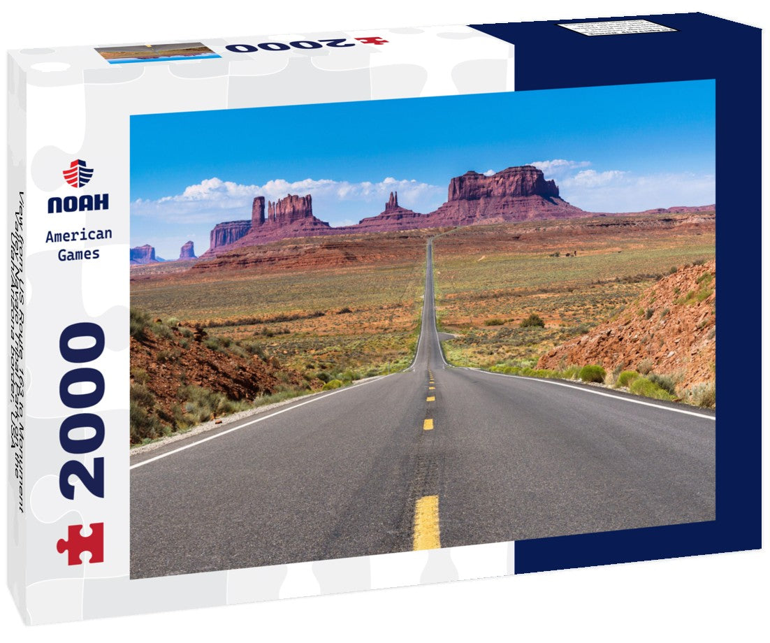 US Route 163 to Monument Valley Navajo Tribal Park on the Utah/Arizona border, USA 2000pc Puzzle