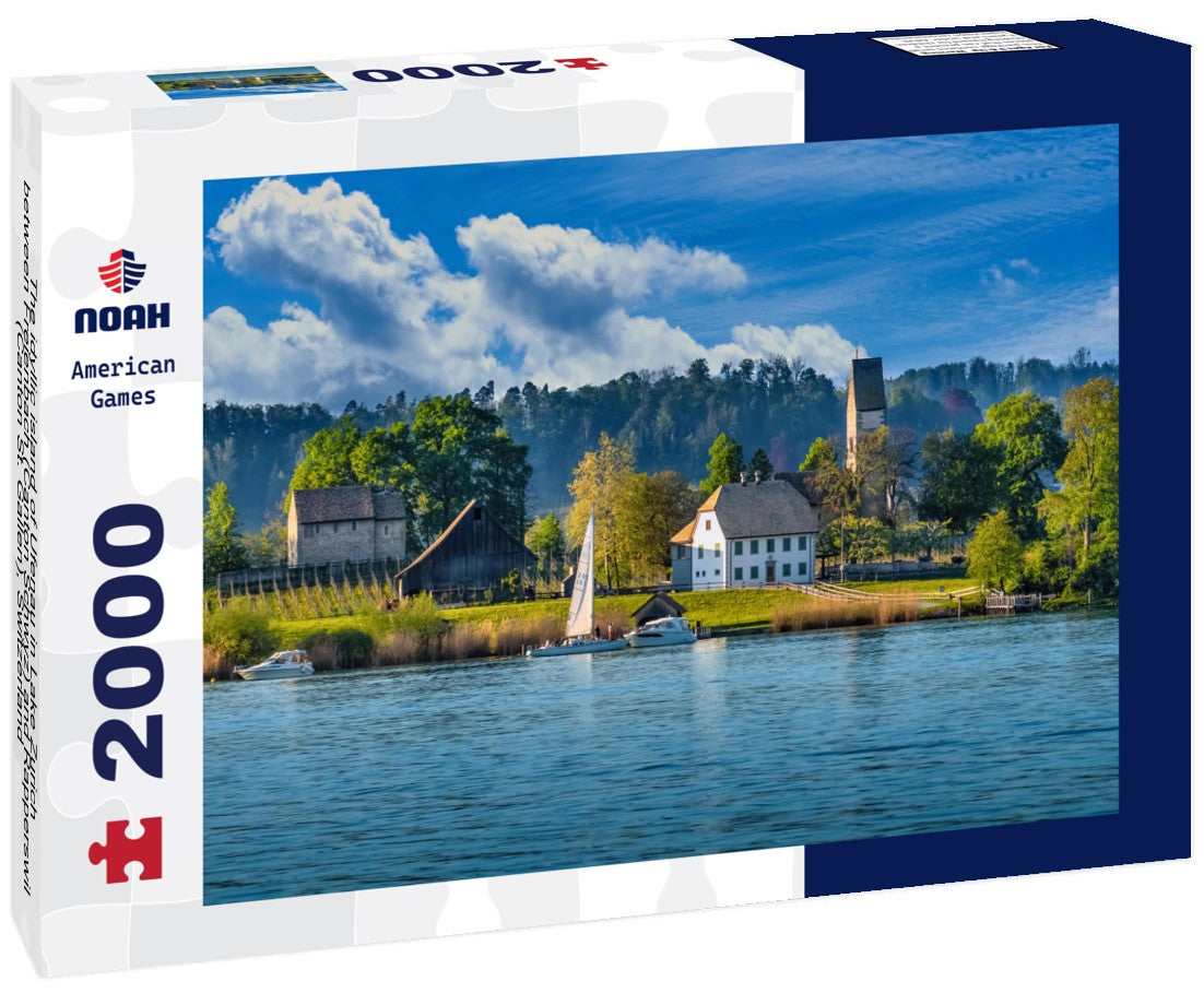 The idyllic island of Ufenau in Lake Zurich between Freienbach (Canton Schwyz) and Rapperswil (Canton St. Gallen), Switzerland 2000pc Puzzle