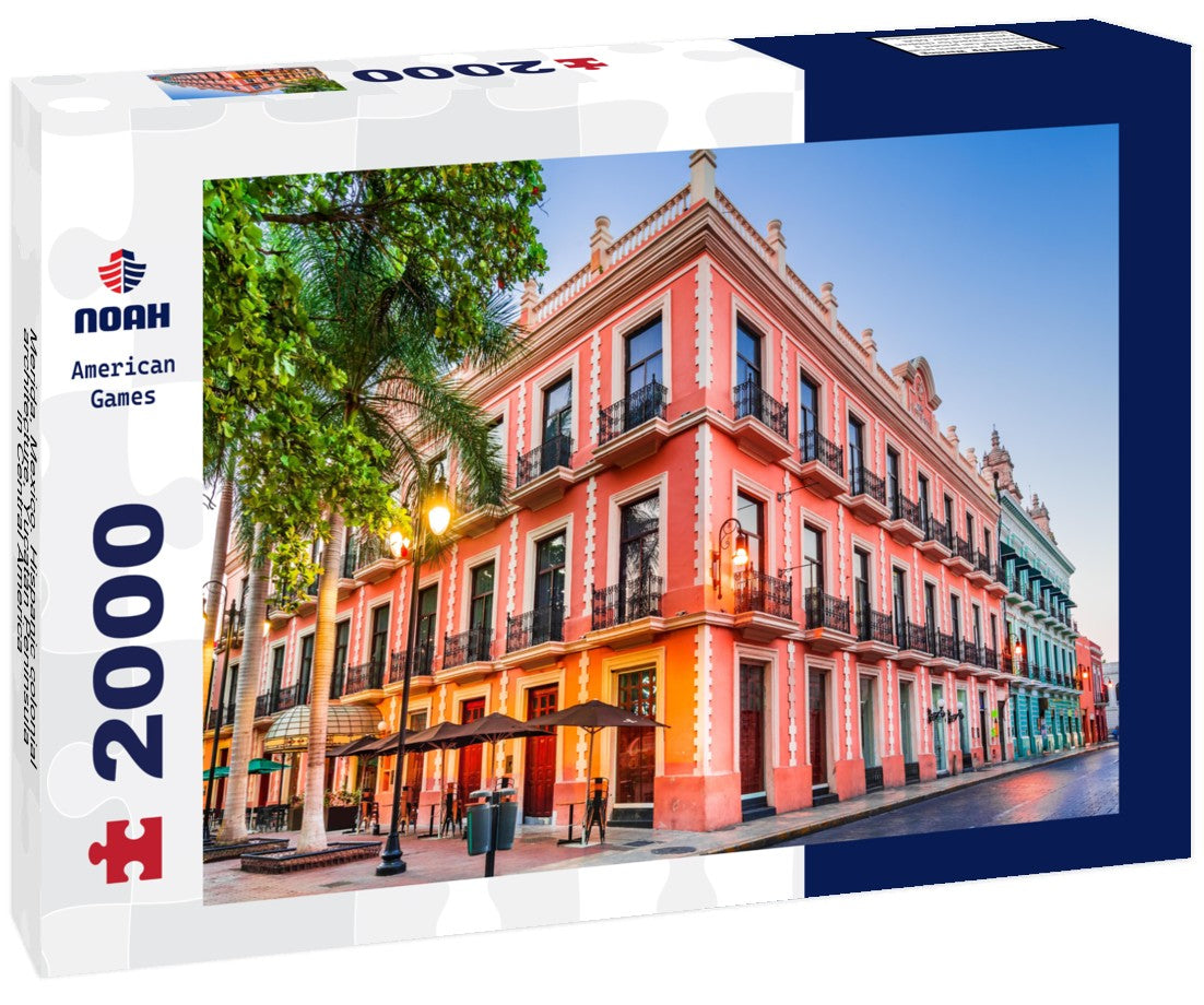 Merida, Mexico. Hispanic colonial architecture, Yucatan Peninsula in Central America 2000pc Puzzle