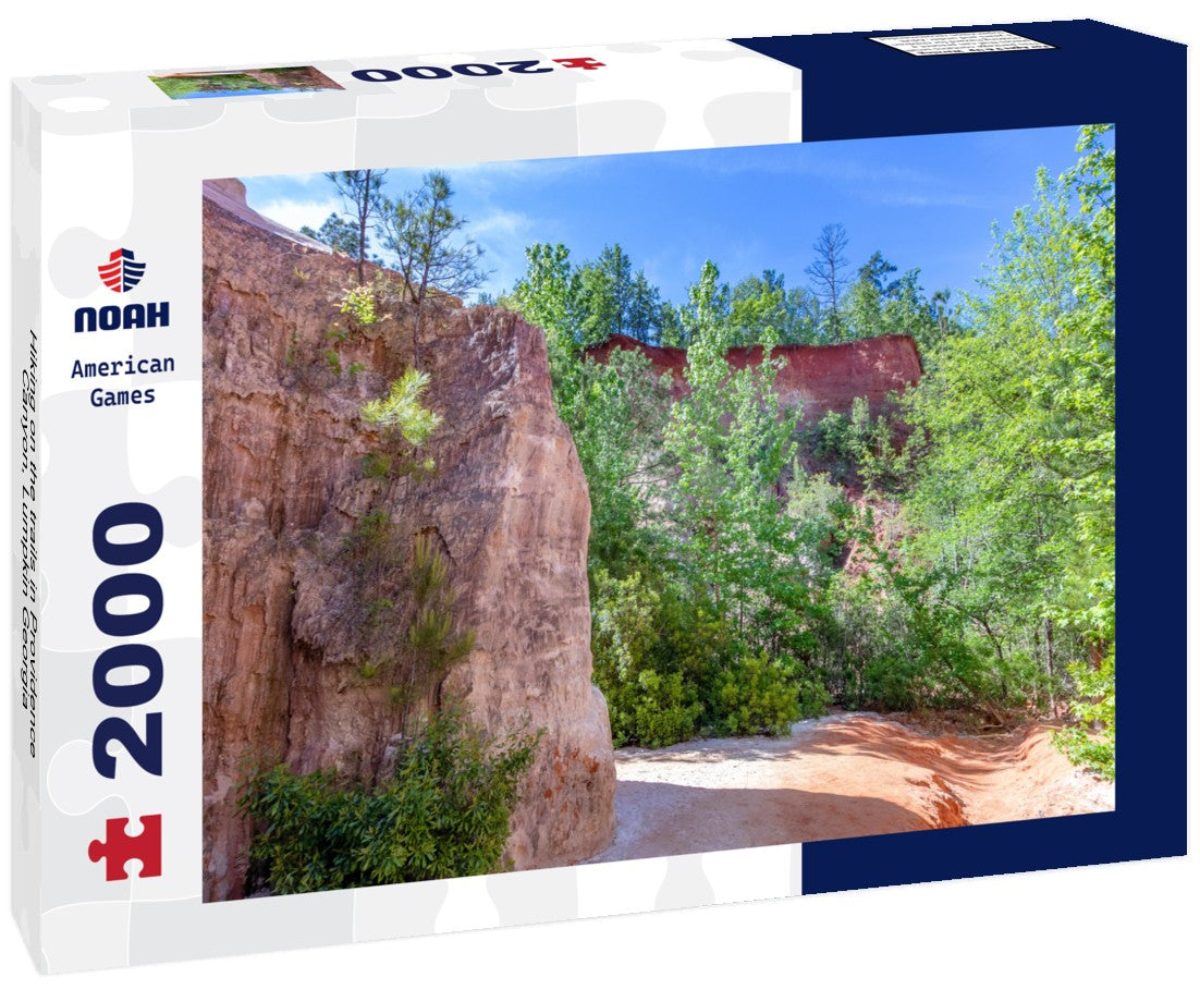 Hiking on the trails in Providence Canyon, Lumpkin Georgia 2000pc Puzzle