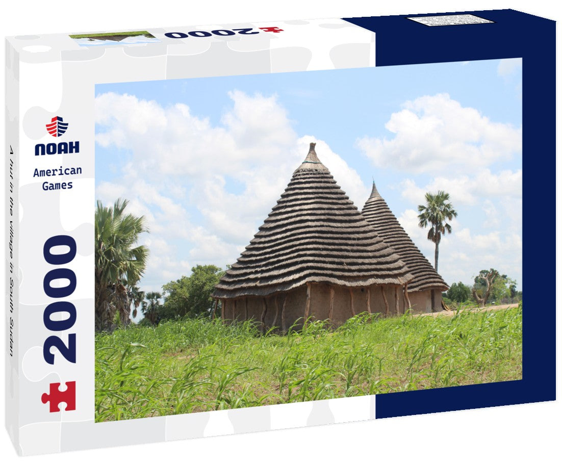 A hut in the village in South Sudan 2000pc Puzzle