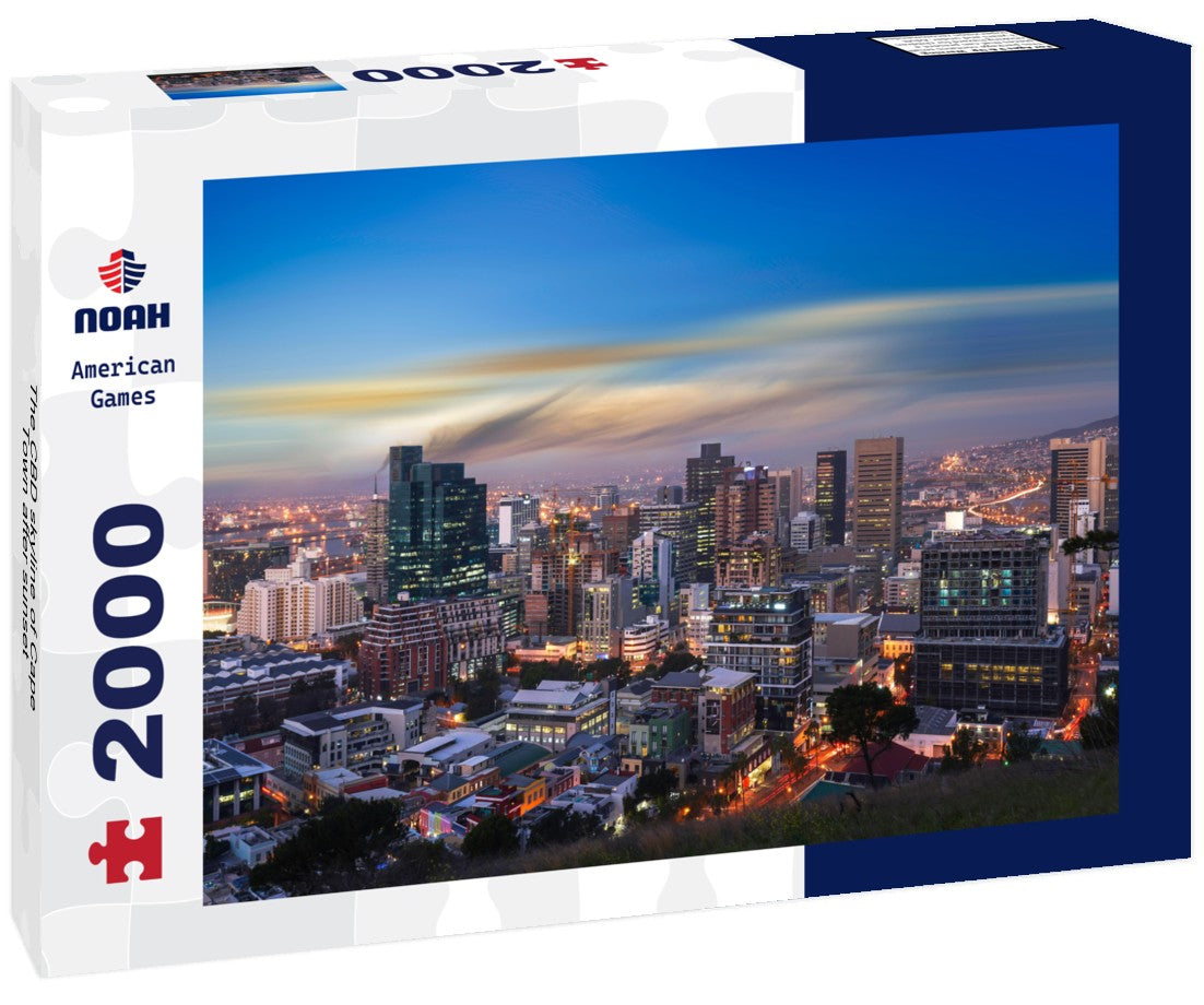 The CBD skyline of Cape Town after sunset 2000pc Puzzle