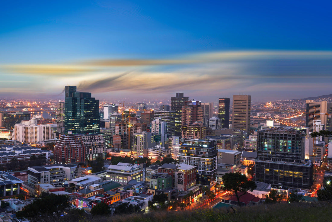The CBD skyline of Cape Town after sunset 2000pc Puzzle