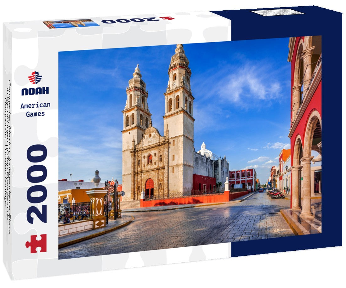 Campeche, Mexico. Independence Plaza in the old town of San Francisco de Campeche, Yucatan heritage 2000pc Puzzle