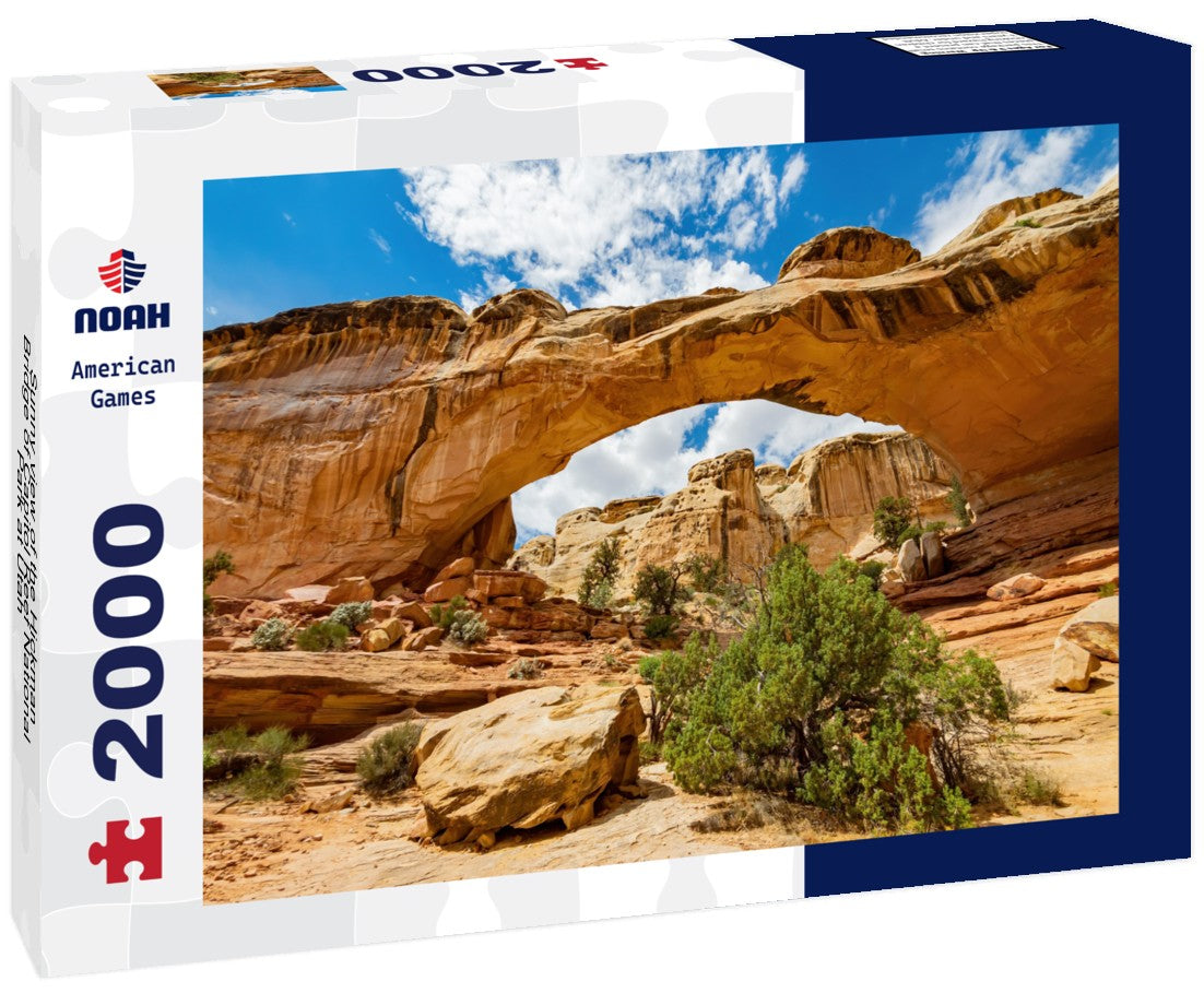 Sunny view of the Hickman Bridge of Capitol Reef National Park at Utah 2000pc Puzzle