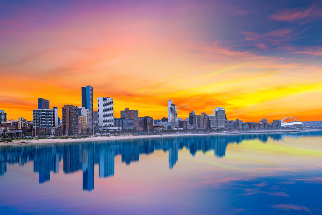 Noah Jigsaw Puzzle Durban City Beach-Front Skyline in summer twilight sky in Kwazulu-Natal South Africa 2000 pieces