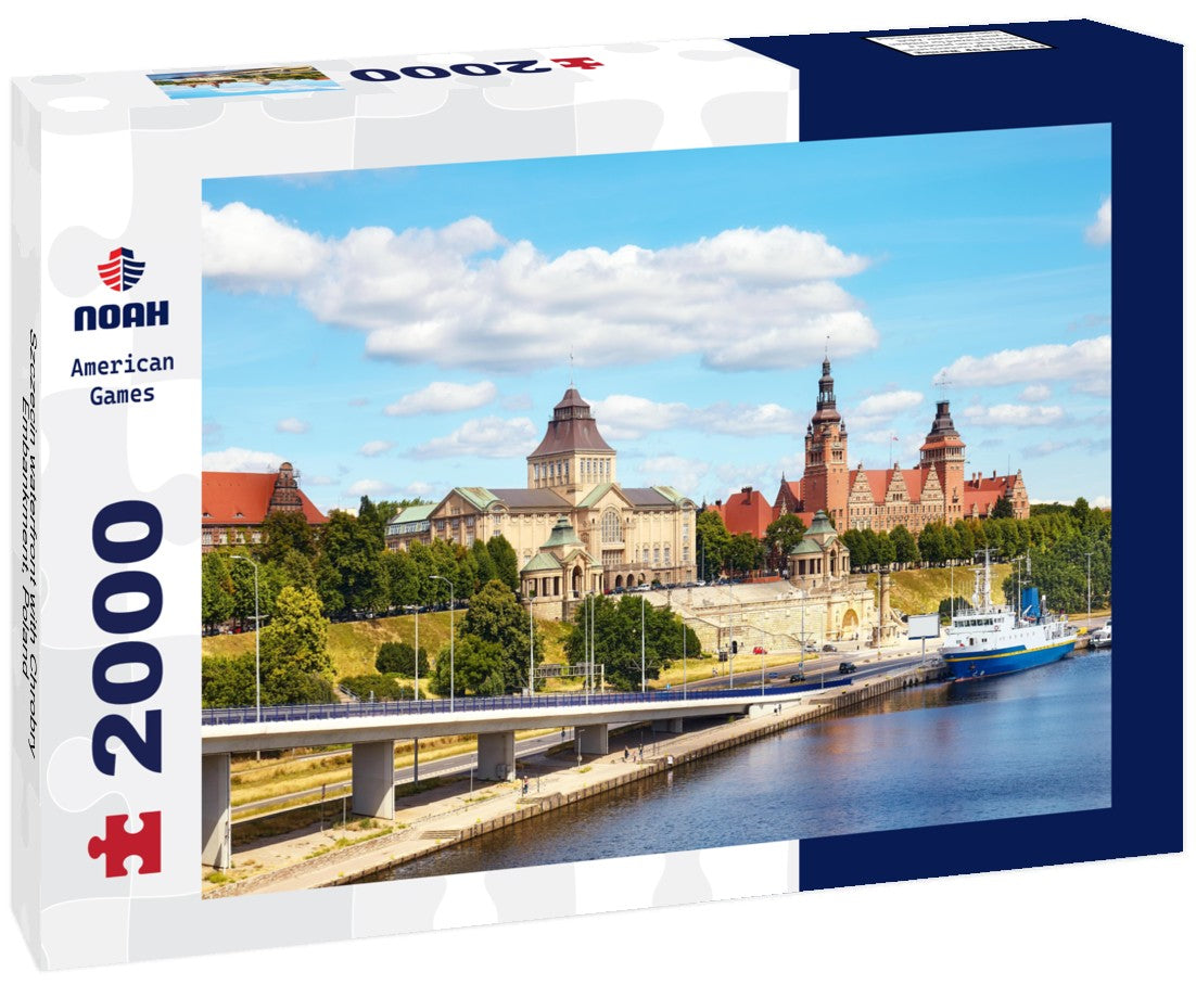 Szczecin waterfront with Chrobry Embankment, Poland 2000pc Puzzle