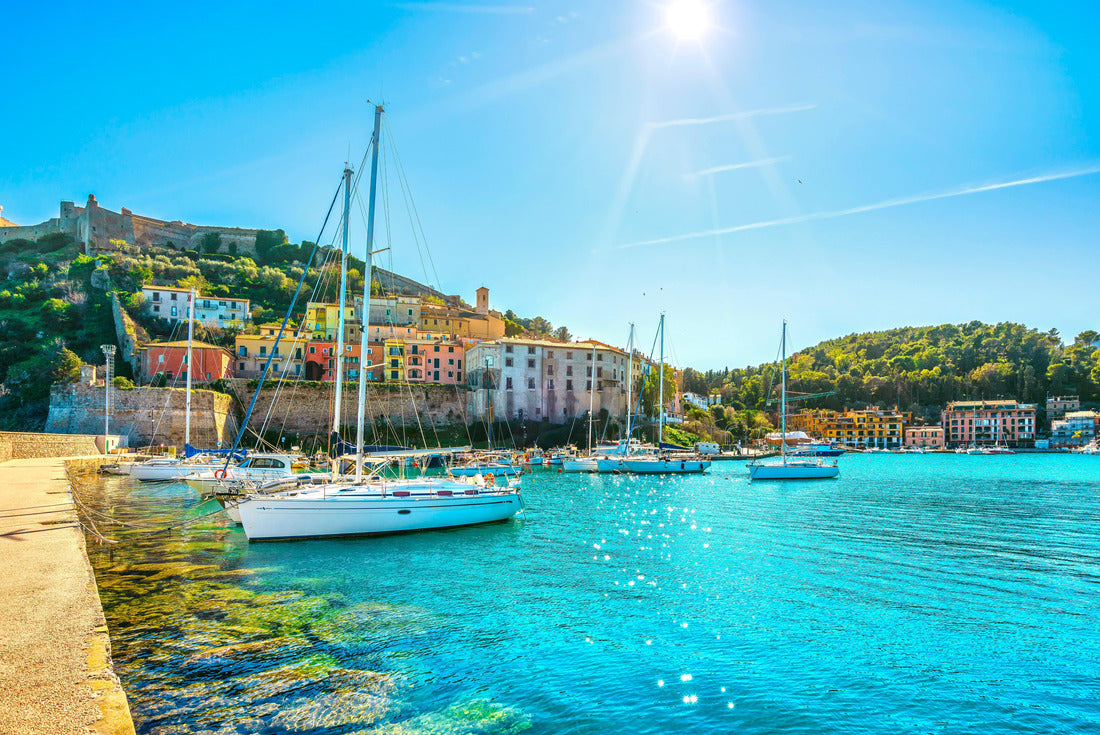 Village of Porto Ercole and boats in the harbor. Monte Argentario, Maremma Grosseto Tuscany, Italy 2000pc Puzzle