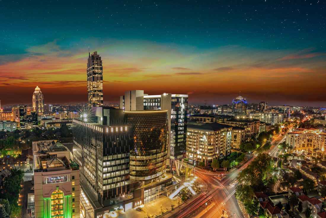 Johannesburg-Sandton city at night in Gauteng South Africa 2000pc Puzzle