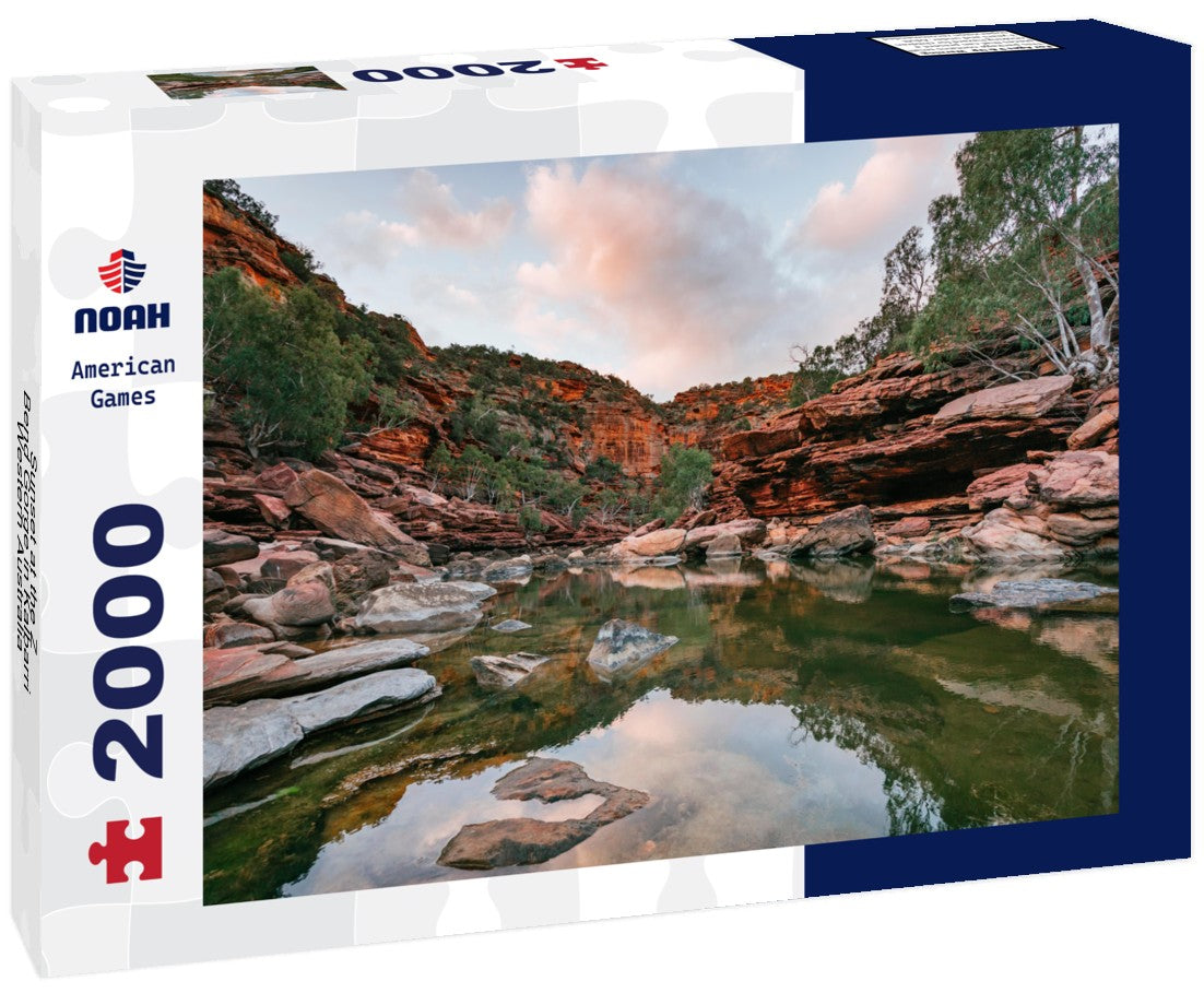 Sunset at the Z-Bend Gorge in Kalbarri, Western Australia, Australia 2000pc Puzzle