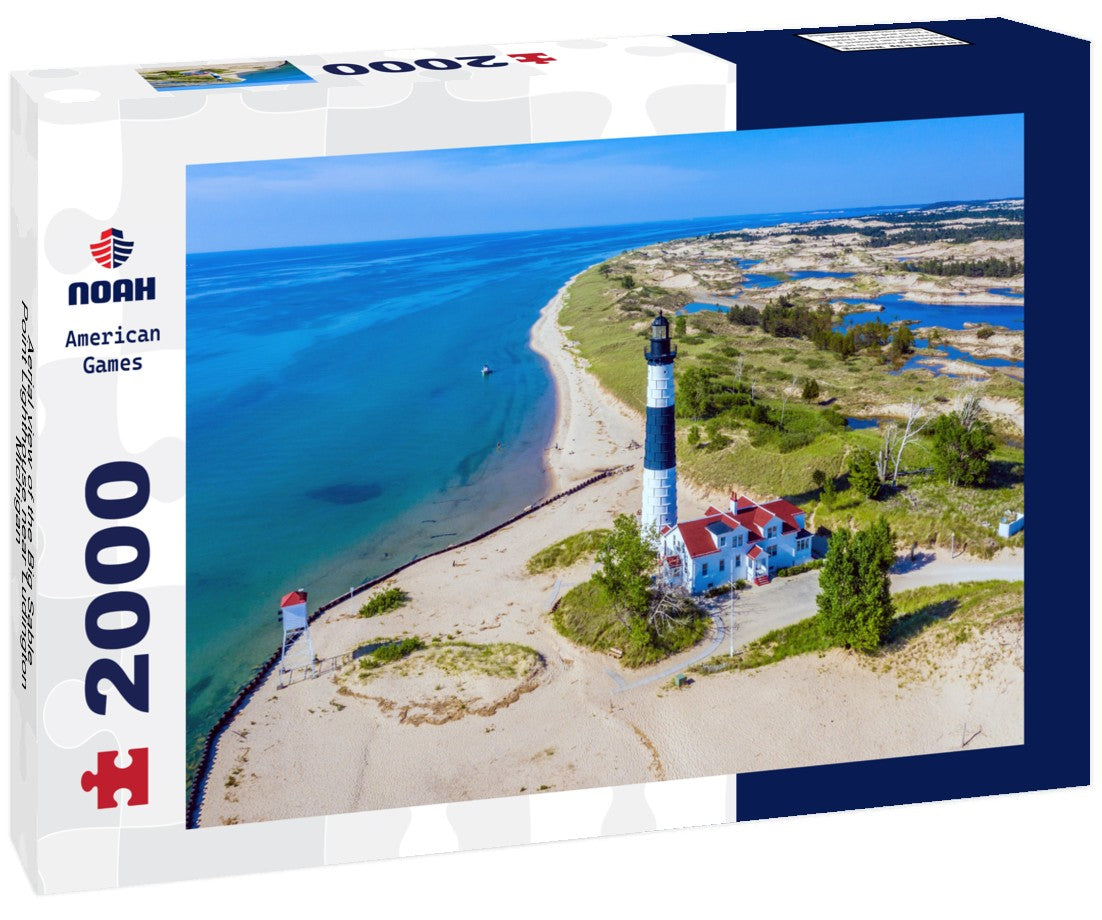 Aerial view of the Big Sable Point Lighthouse near Ludington, Michigan 2000pc Puzzle