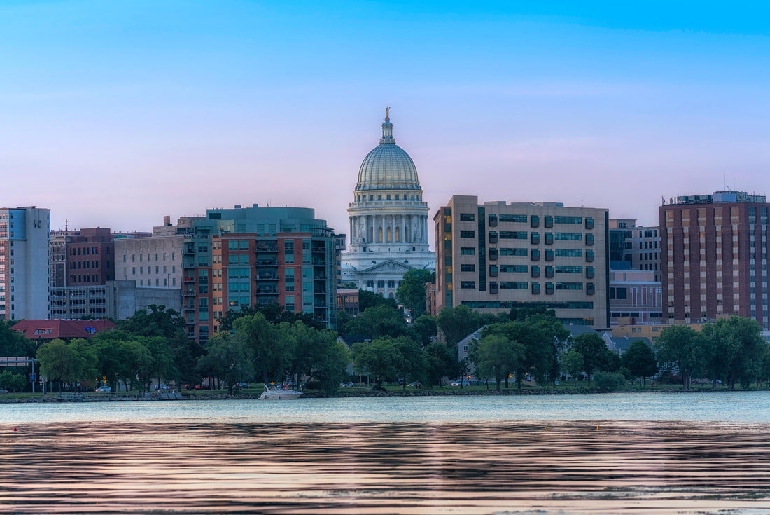 Madison skyline at sunset, Wisconsin 2000pc Puzzle
