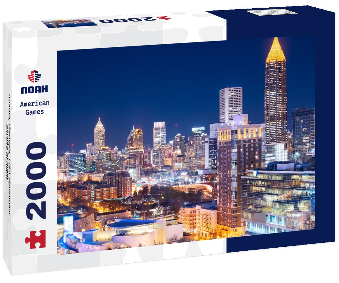 Atlanta, Georgia, USA downtown skyline at night 2000pc Puzzle