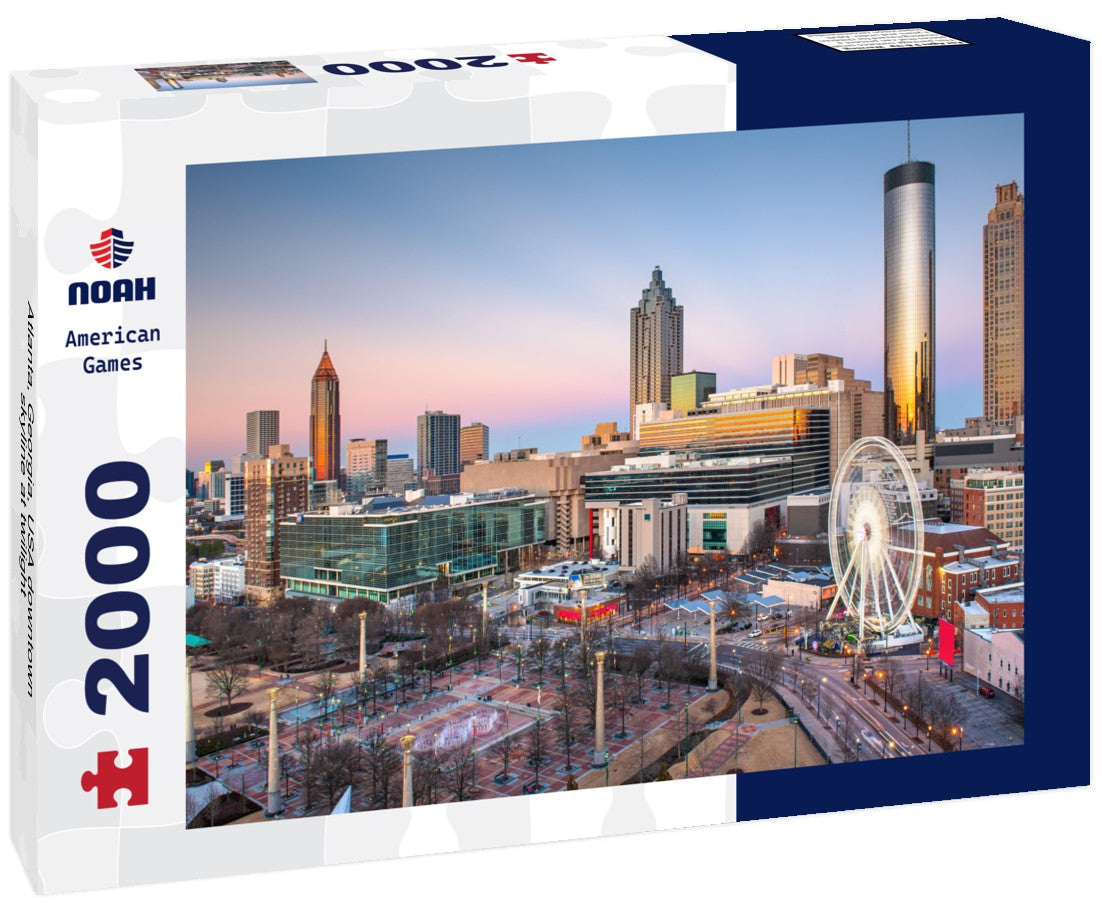 Atlanta, Georgia, USA downtown skyline at twilight 2000pc Puzzle