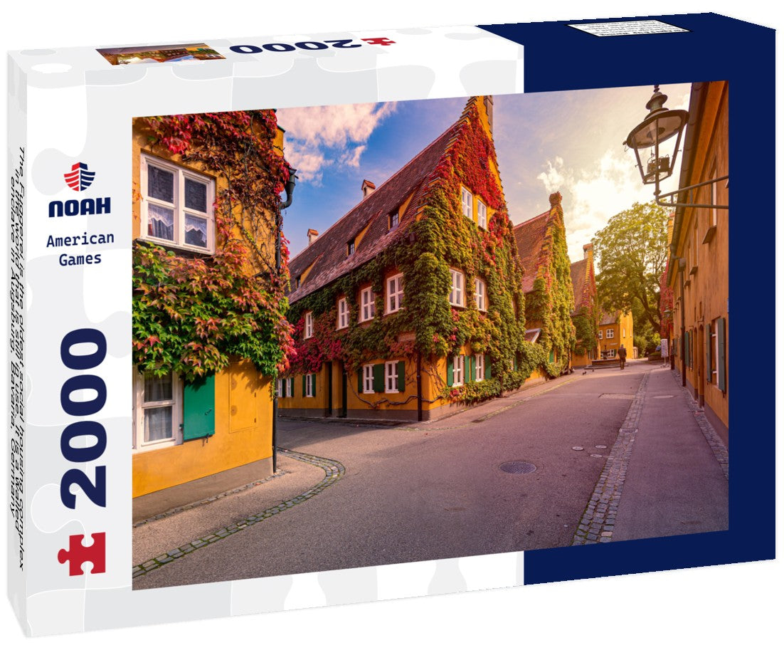 The Fuggerei is the oldest social housing complex in the world that is still in use. It is a walled enclave in Augsburg, Bavaria, Germany 2000pc Puzzle