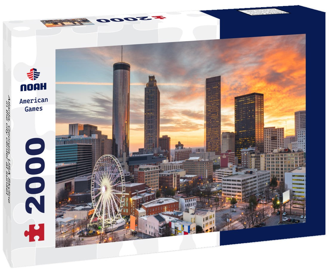 Atlanta, Georgia, USA Skyline in the city center at sunset 2000pc Puzzle