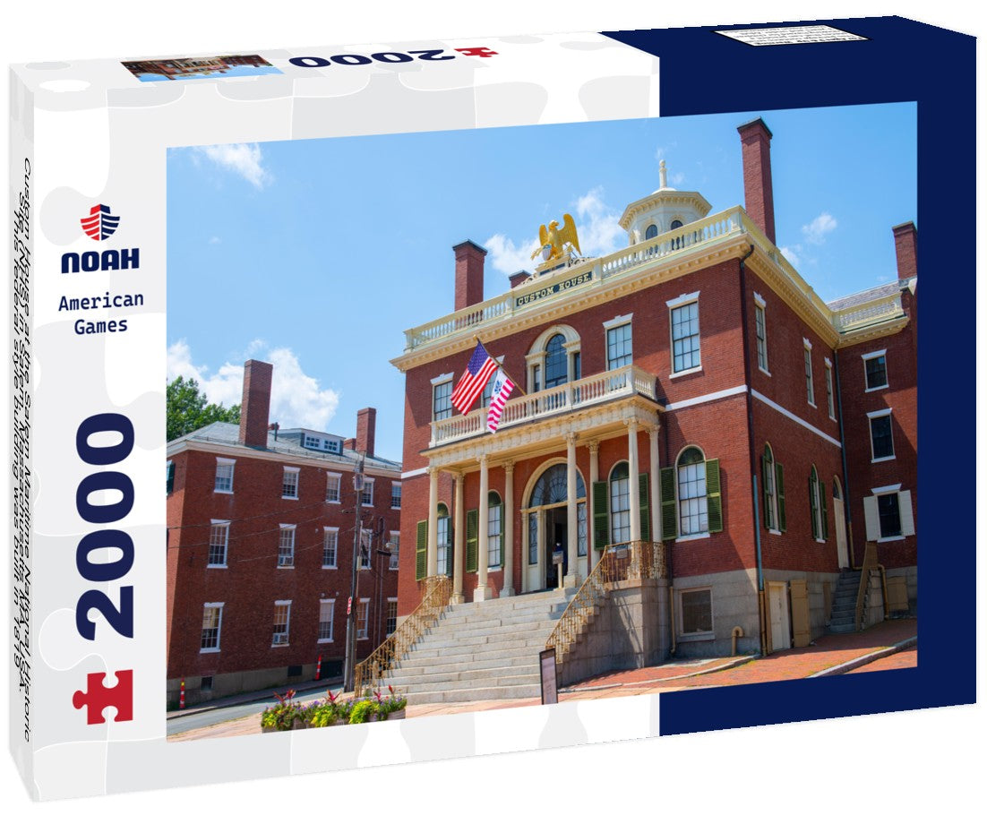 Custom House at the Salem Maritime National Historic Site (NHS) in Salem, Massachusetts MA, USA. This federal style building was built in 1819 and is the first NHS in the United States 2000pc Puzzle