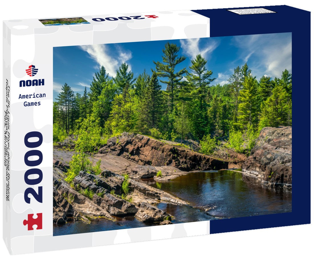 The St. Louis River along Rushing Rapids Parkway in Jay Cooke State Park, Minnesota 2000pc Puzzle