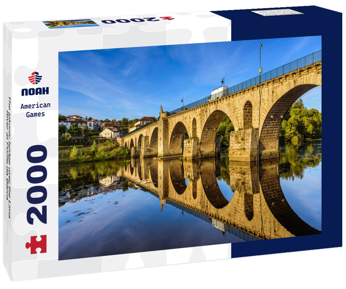 The inkonic bridge over the Lima River at Ponte da Barca 2000pc Puzzle