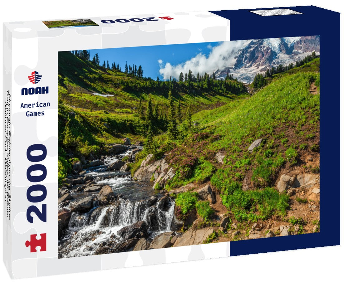 Mountain Rainier from the Skyline Trail in Paradise Valley, Mt Rainier National Park, Washington 2000pc Puzzle