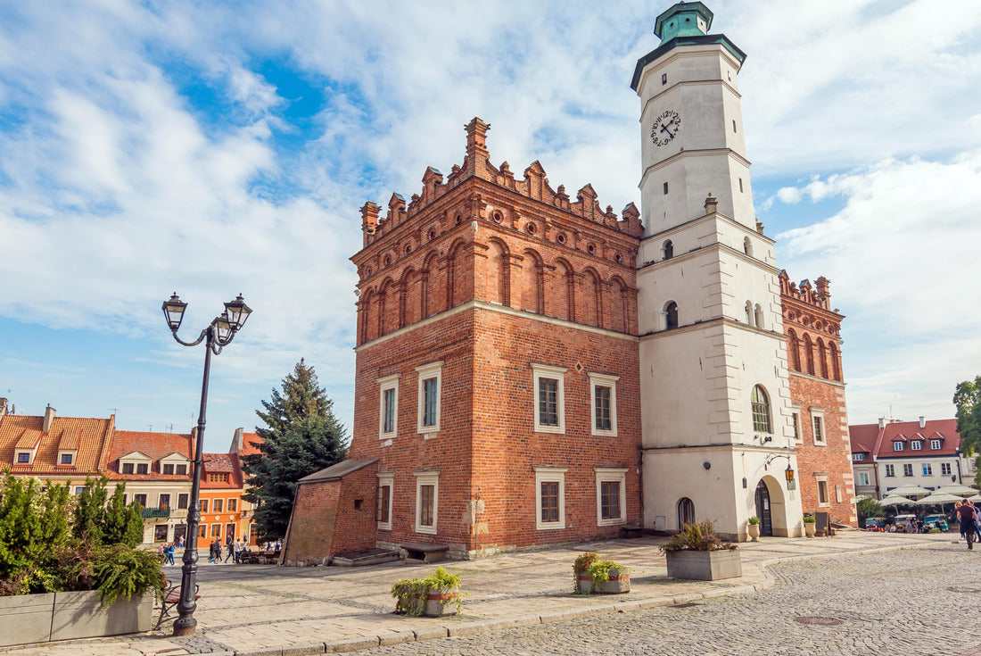 The town hall and main square in Sandomierz, Poland. 2000pc Puzzle
