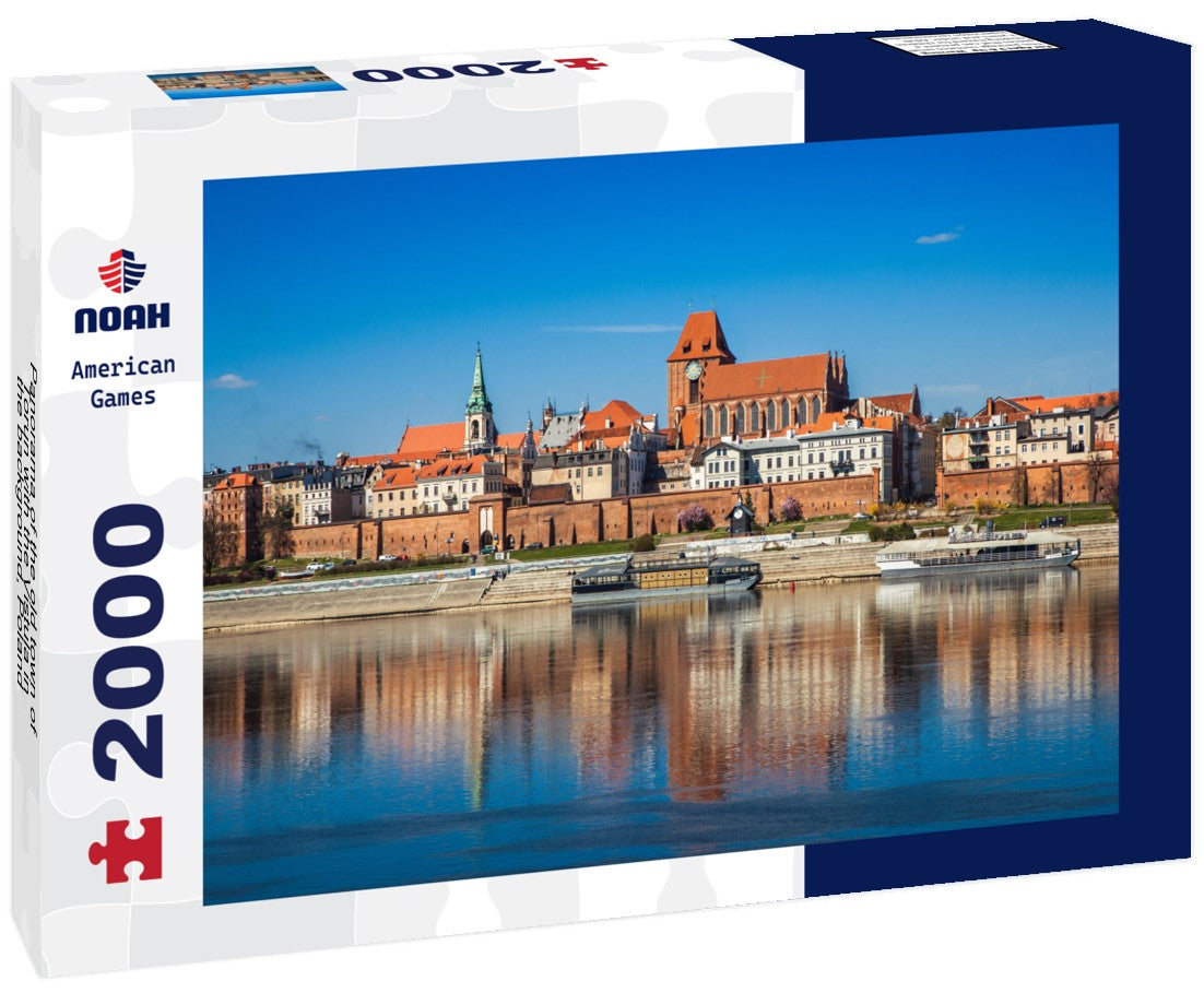 the old town of Torun with the Vistula in the background, Poland 2000pc Puzzle