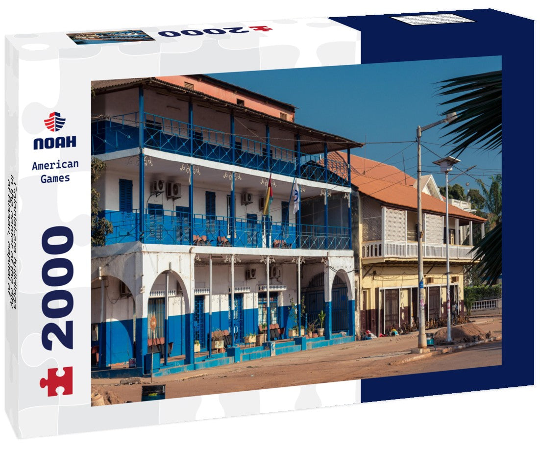 Colonial-era buildings in the center of the city of Bissau, capital of Guinea Bissau 2000pc Puzzle