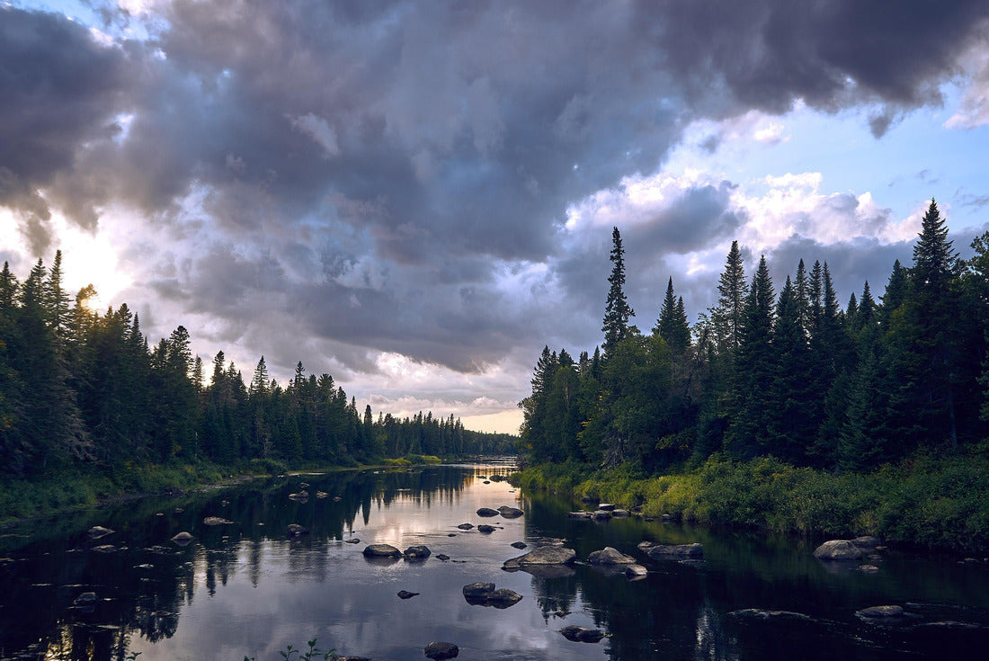 Miramichi River after a storm. Late afternoon, New Brunswick, Canada 2000pc Puzzle