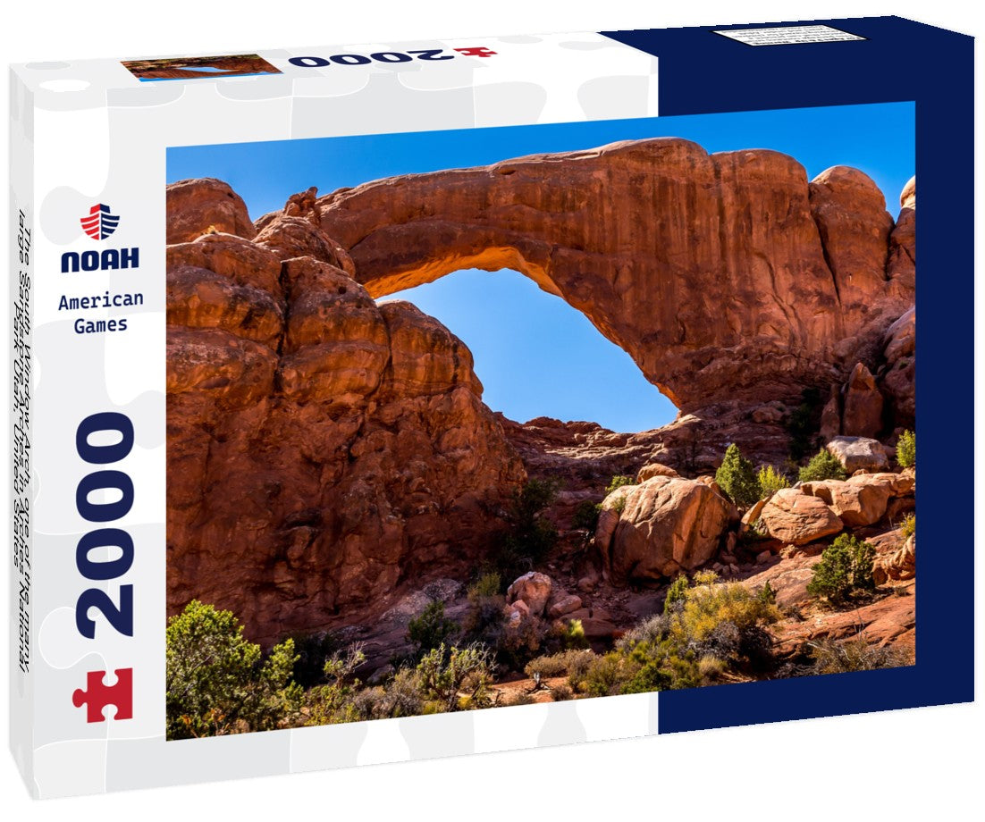 The South Window Arch, one of the many large Sandstone Arches in Arches National Park Utah, United States 2000pc Puzzle