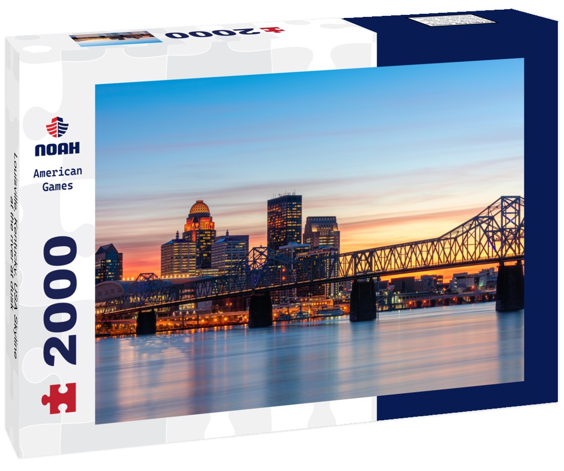 Louisville, Kentucky, USA Skyline at the river at dusk 2000pc Puzzle