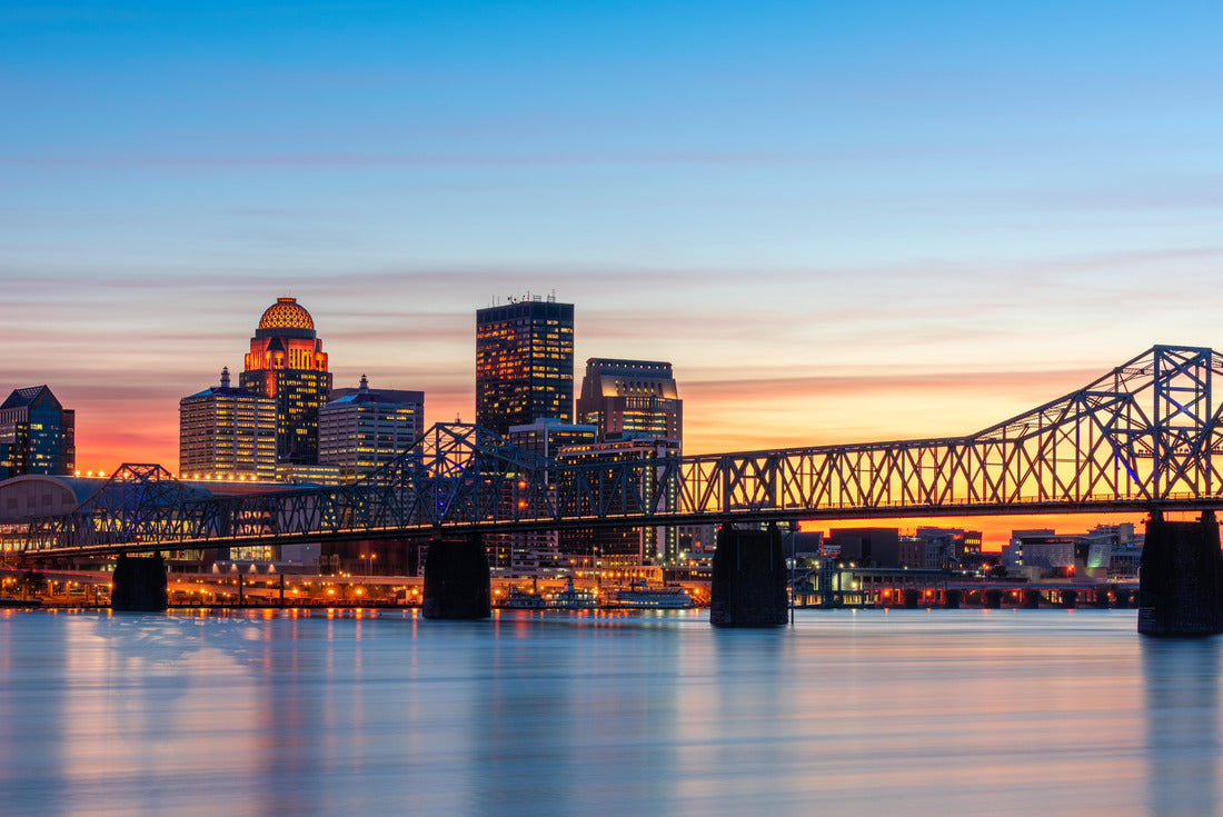 Louisville, Kentucky, USA Skyline at the river at dusk 2000pc Puzzle