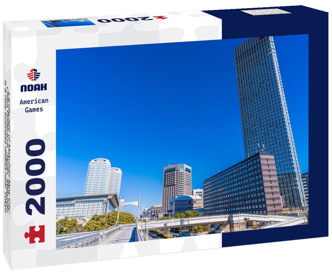 Landscape of Makuhari New City, Chiba Prefecture, Japan. Makuhari is a new business district near Tokyo 2000pc Puzzle