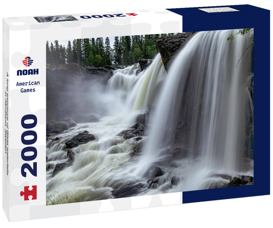 A long exposure of Rista waterfalls in Jämtland, Sweden 2000pc Puzzle