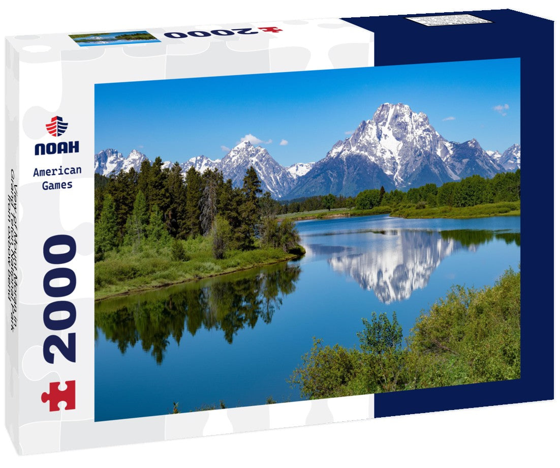 Mount Moran in Grand Teton National Park from oxbow bend 2000pc Puzzle