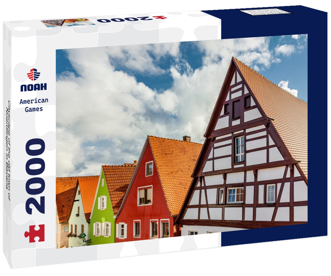 Cityscape of the old town of Noerdlingen in Bavaria 2000pc Puzzle