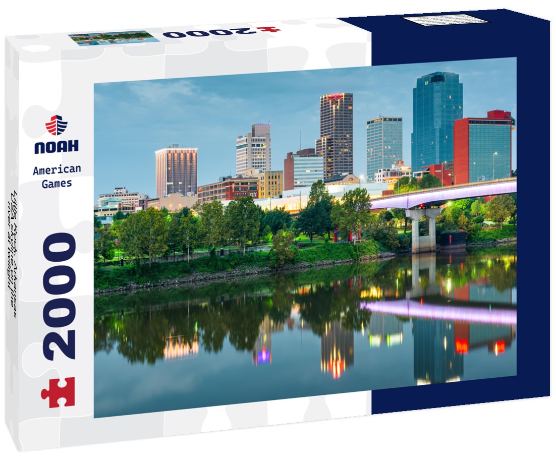 Little Rock, Arkansas, USA skyline on the river at twilight 2000pc Puzzle