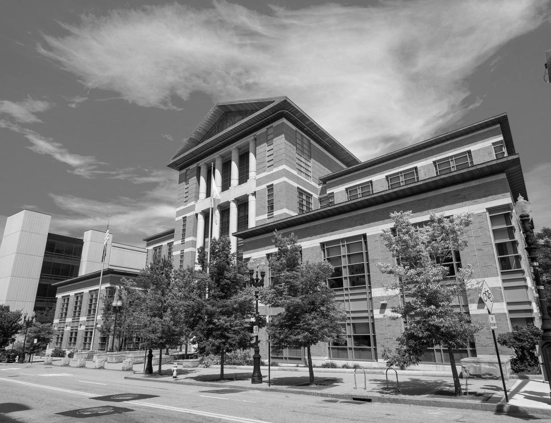 Noah Jigsaw Puzzle Railroad to Denali National Park, Alaska with impressive mountains in black white 1000 pieces