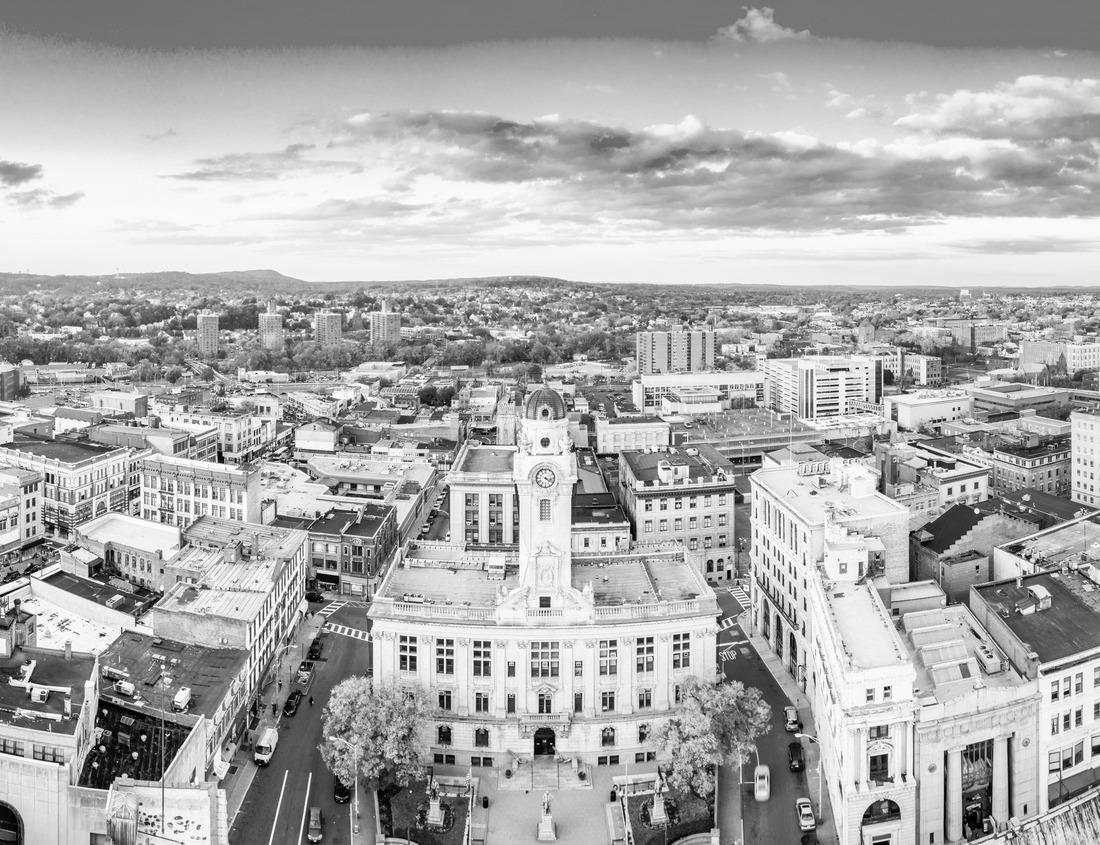 Noah Jigsaw Puzzle Old city of Greifswald, Mecklenburg Vorpommern, Germany in black white 1000 pieces