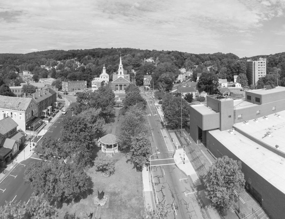 Noah Jigsaw Puzzle A waterfall falls into a pool among rock formations at Watkins Glen State Park in Pennsylvania, showcasing the power and beauty of nature, USA in black white 1000 pieces