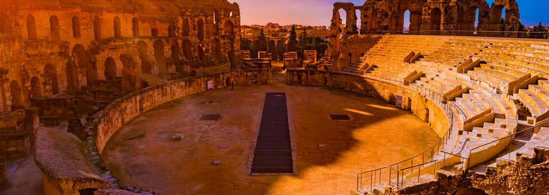 Noah Jigsaw Puzzle The beautiful amphitheater in El Djem is reminiscent of the Roman Colosseum and is one of the most popular landmarks in Tunisia panorama 1000 pieces