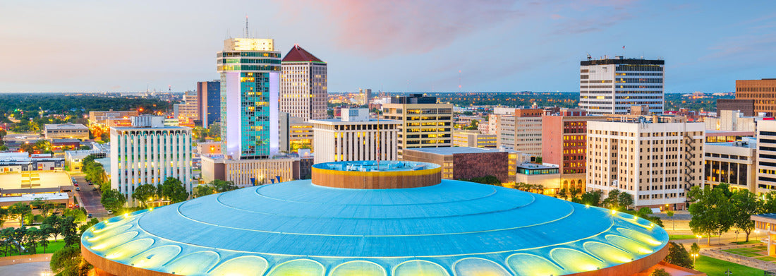 Noah Jigsaw Puzzle Wichita, Kansas, USA City skyline in the city center at sunset panorama 1000 pieces