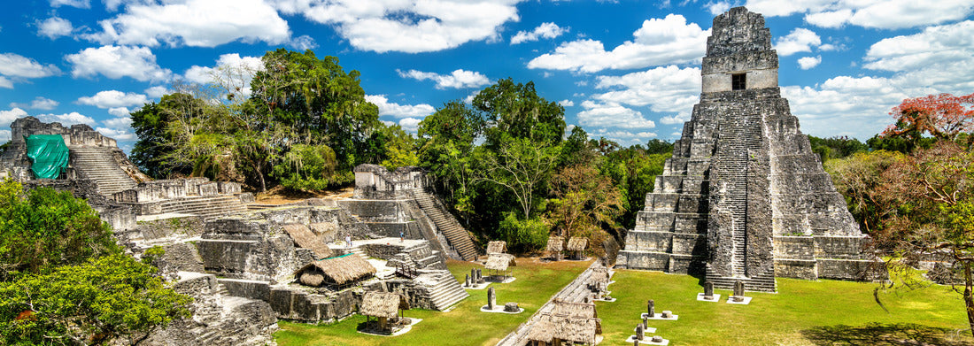 Noah Jigsaw Puzzle Temple of the Great Jaguar at Tikal. UNESCO world heritage in Guatemala panorama 1000 pieces