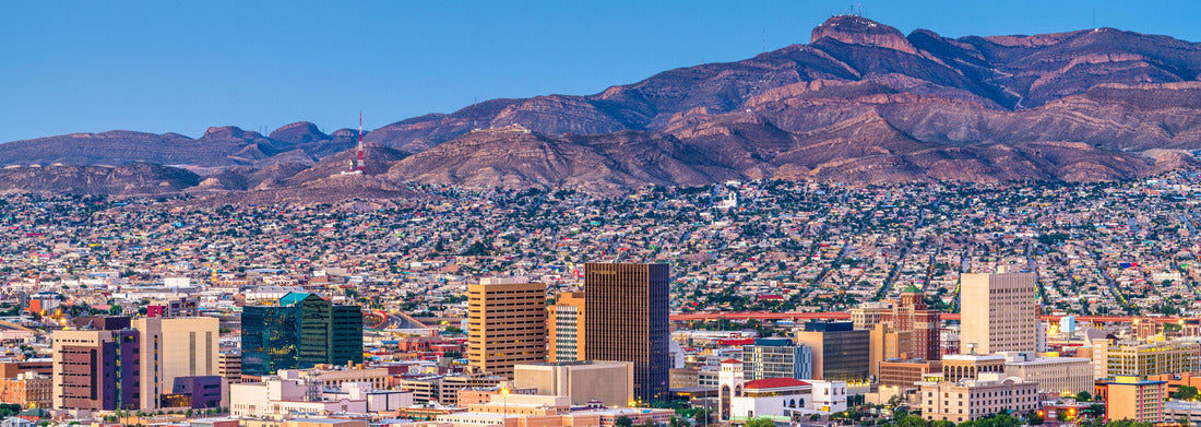 Noah Jigsaw Puzzle El Paso, Texas, USA downtown city skyline at twilight panorama 1000 pieces