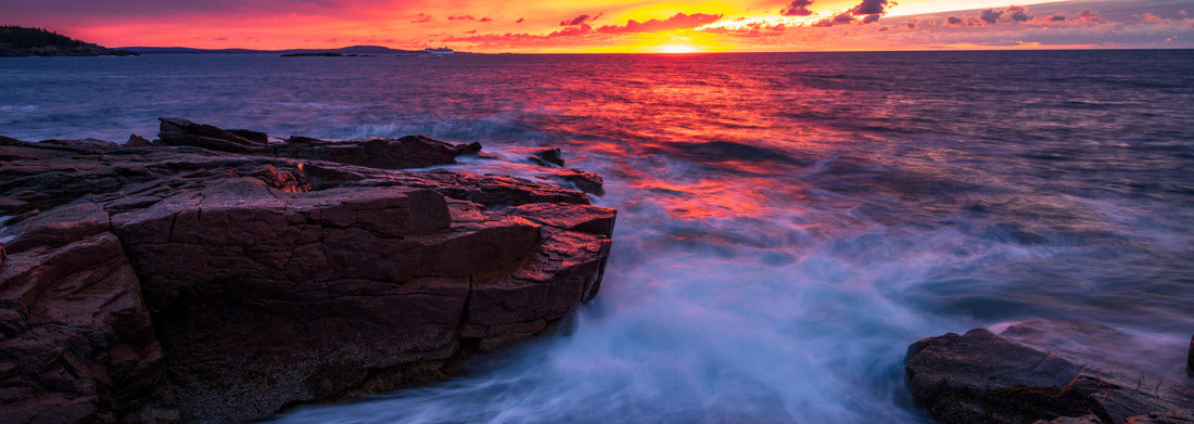 Noah Jigsaw Puzzle Sunrise from Thunder Hole, Acadia National Park, Mount Desert Island, Maine panorama 1000 pieces