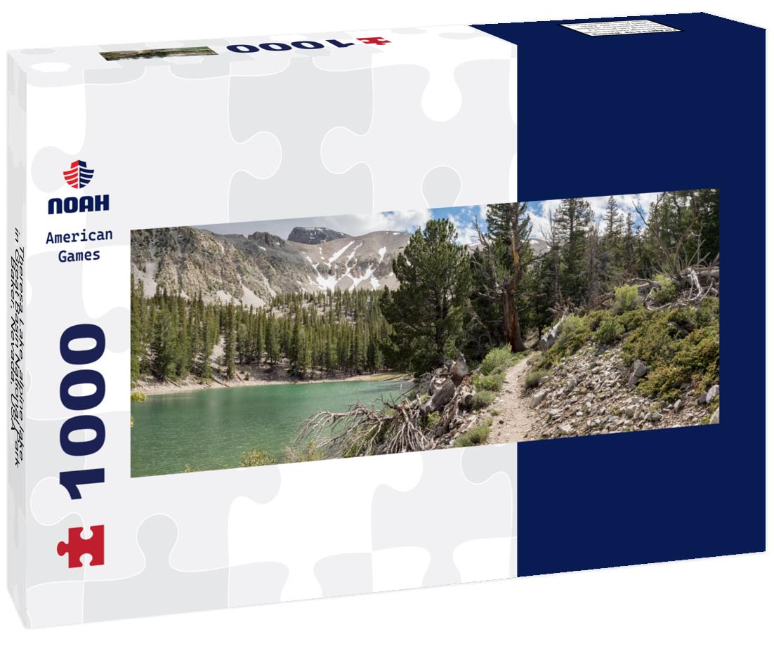 Theresa Lake, alpine lake in Great Basin National Park, Baker, Nevada, USA 1000pc Panoramic Puzzle