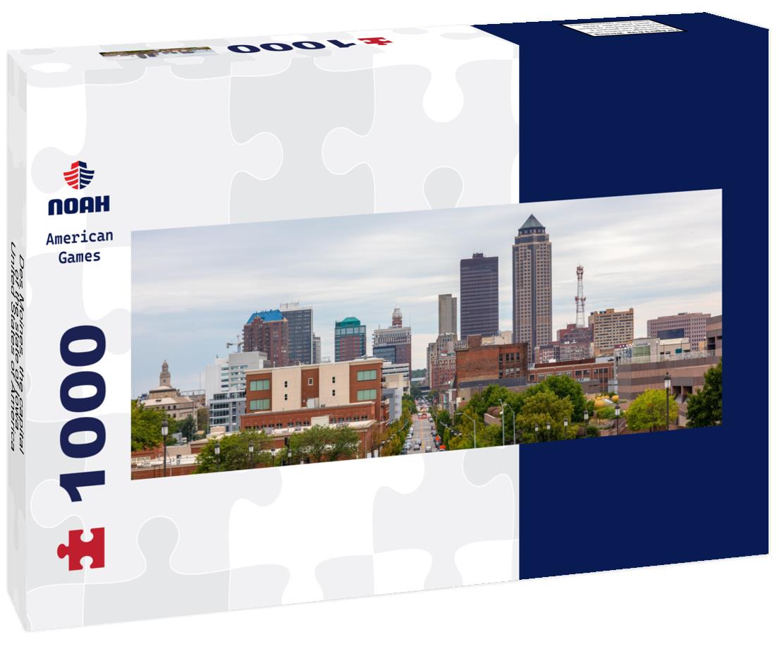 Noah Jigsaw Puzzle Des Moines, the capital of the state of Iowa, United States of America panorama 1000 pieces