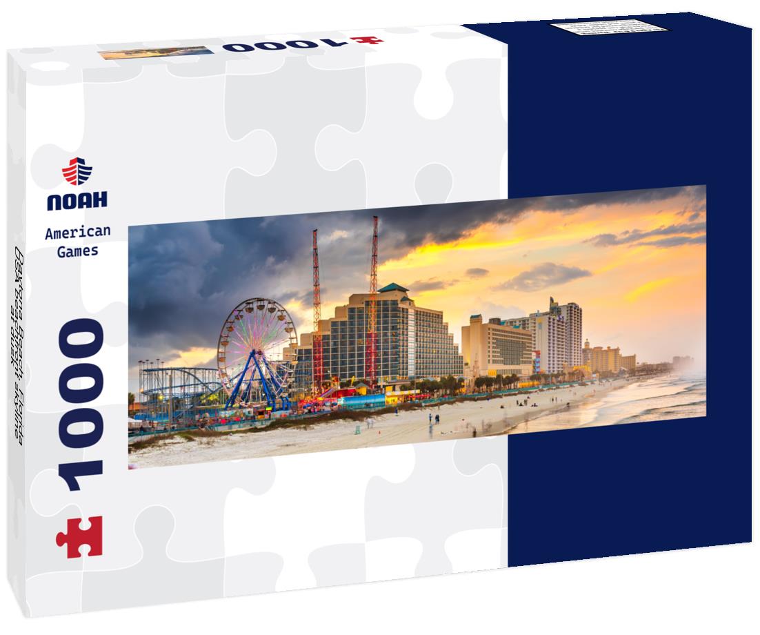 Noah Jigsaw Puzzle Daytona Beach, Florida, USA beachfront skyline at dusk panorama 1000 pieces