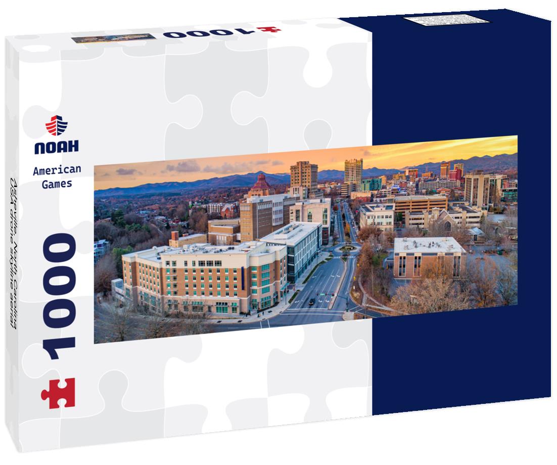 Noah Jigsaw Puzzle Asheville, North Carolina, USA drone skyline aerial panorama 1000 pieces