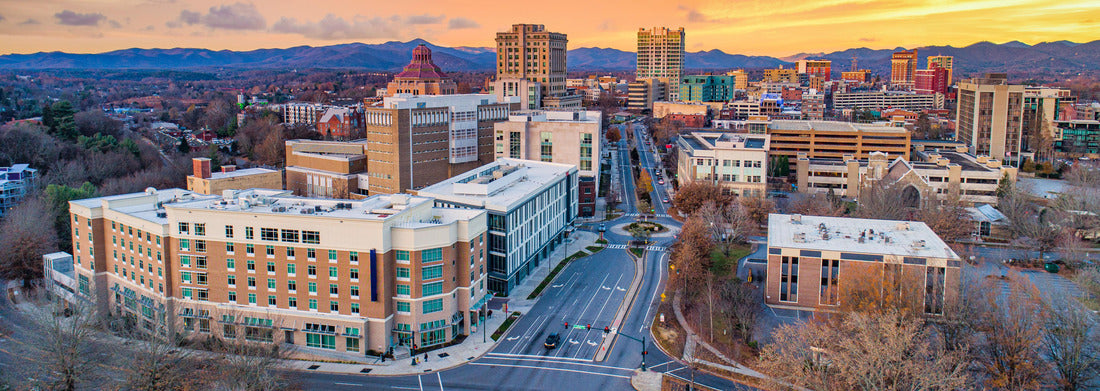 Noah Jigsaw Puzzle Asheville, North Carolina, USA drone skyline aerial panorama 1000 pieces