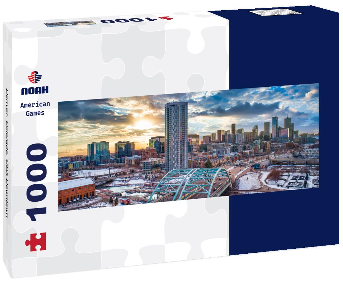 Noah Jigsaw Puzzle Denver, Colorado, USA Downtown panorama 1000 pieces